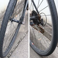 【11/8受渡予定】≪U1322ジ≫ TREK/トレック クロスバイク FX3 SHIMANO 3×9速 黒/ブラック系 自転車 通勤/通学 サイクリング 動作未確認/ジャンク/現状品の画像