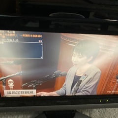 シャープ　テレビ20型　アクオス0円の画像