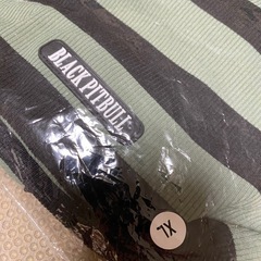 BLACK PITBULL ブラックピットブル　袖なしパーカー　ボーダーの画像