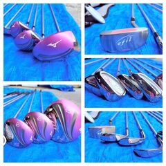 【優しい設計🩷】⛳️Mizuno（ミズノ）Efil レディースゴルフクラブセット✨現状品✨簡易清掃済み‼️の画像