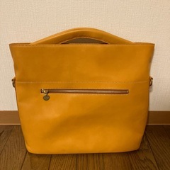 【新品】本革トートバッグ/キャメルの画像
