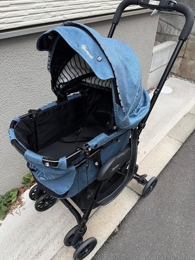 美品 コムペット ミリミリEGロング ショルダーストラップ付　ペット用カート