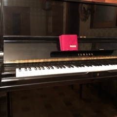 音出し確認済】YAMAHA ヤマハ ピアノ 定番 人気 NO.U3G 黒 アップライトピアノ 3本ペダル 椅子 1971年製造 日本製の画像