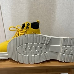 【受渡予定】《新品未使用》靴　メンズスニーカー(黄色)の画像