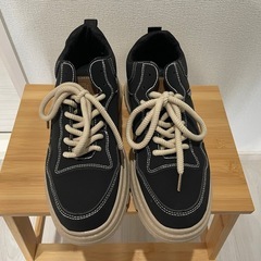 《新品未使用》靴　メンズスニーカー(黒色)の画像