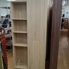 ★リユースのサカイつくば店★TK7167  スライド本棚 ナチュラル H180×D43×W48 クリーニング済みの画像