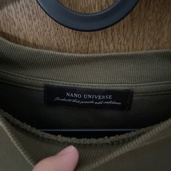 ナノユニバース　nano universe 半袖　Tシャツ　カーキ　メンズ　Mの画像