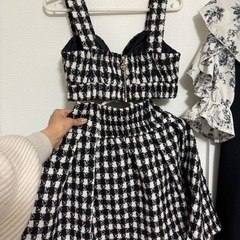 REDYAZEL チェック柄 スカート セットアップの画像