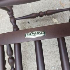 配達可!!TAIHEI/タイヘイ木製ロッキングチェアー・1人掛け家具ファニチャー揺り椅子いすイスレトロアンティークの画像