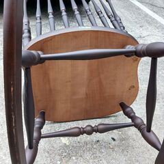 配達可!!TAIHEI/タイヘイ木製ロッキングチェアー・1人掛け家具ファニチャー揺り椅子いすイスレトロアンティークの画像