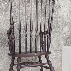 配達可!!TAIHEI/タイヘイ木製ロッキングチェアー・1人掛け家具ファニチャー揺り椅子いすイスレトロアンティークの画像