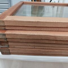 配達可!!昭和レトロ ガラス すりガラス 建具 引き戸 4枚セット アンティーク 古民家の画像