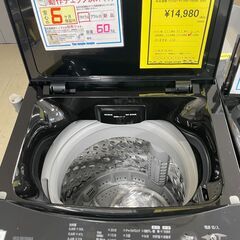 【ジャングルジャングル滋賀草津店】ジモティ来店特価‼ 洗濯機 アイリスオーヤマ IAW-T605BL 2023 J-251126の画像