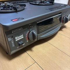 【美品】【都市ガス】リンナイ2口ガスコンロの画像