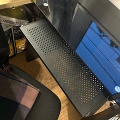 【無料0円】ガラスデスク　黒の画像