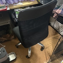 【無料0円】チェア　黒　ブラック　回転椅子　高さ調整可能　の画像
