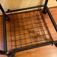 アイアン　伸長式パンツハンガーラックの画像