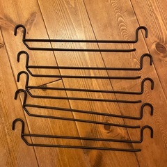 アイアン　伸長式パンツハンガーラックの画像
