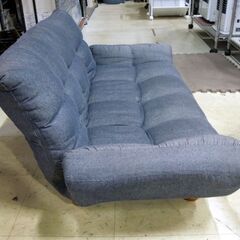 ふんわりカウチソファ ソファ 2人掛け 幅115cm 背中6段階リクライニング  デニムカラー 札幌市 東区 新道東店の画像
