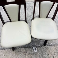 m263　2人用伸縮式ダイニングテーブル＆椅子2脚セットの画像