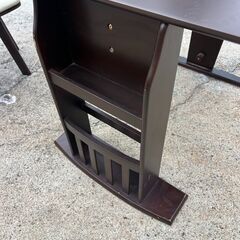 m263　2人用伸縮式ダイニングテーブル＆椅子2脚セットの画像