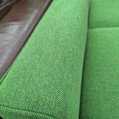 【未使用展示品】カリモク スリーピングソファ ソファーベッド 3人掛けソファ 3シーター ：グリーンの画像