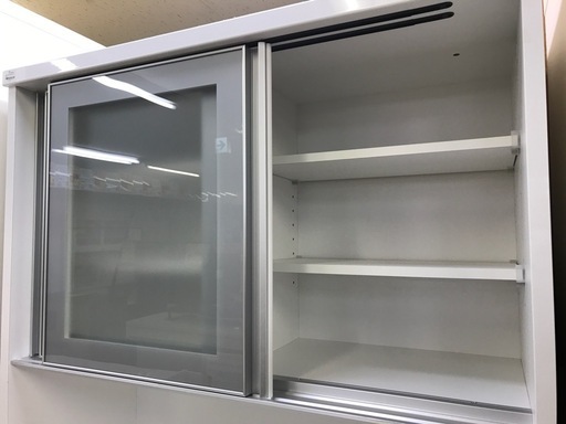 【ジャングル深井店】★システムキッチボード ホワイト 食器棚 収納家具 家具 簡易クリーニング済 堺市（中区 堺区 東区 西区 南区 