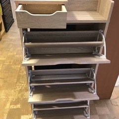 【ジャングル深井店】★シューズボックス 収納家具 家具 簡易クリーニング済 堺市（中区 堺区 東区 西区 南区 北区）和泉市 河内長野市 富田林市 松原市 狭山市 深井 【FU2873】の画像