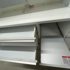 【ジャングルジャングル滋賀草津店】ジモティ来店特価‼ 食器棚 高橋木工 ホワイト J-251132の画像