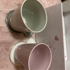 【新品未使用】ミッキーミニーペアカップの画像