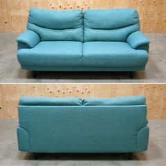 ≪zyt2531ジ限≫ ニトリ 3人掛けソファ スツール/オットマン付属　　キャッツ3 幅174cm 布張り 3Pソファ/2Pソファ/シンプル/中古家具/宮城県仙台市 071101-04の画像