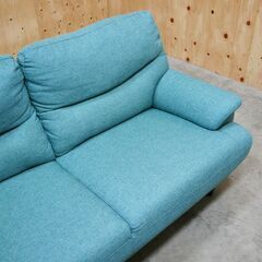 ≪zyt2531ジ限≫ ニトリ 3人掛けソファ スツール/オットマン付属　　キャッツ3 幅174cm 布張り 3Pソファ/2Pソファ/シンプル/中古家具/宮城県仙台市 071101-04の画像