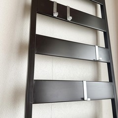 突っ張りパーテーション ダークブラウン 引取限定の画像