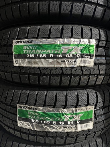 在庫限り！24年製！215/65R16トーヨータイヤスタッドレスタイヤTRANPATH TX　 新品4本 作業代、消費税、廃タイヤ代、全て込み77000円！
