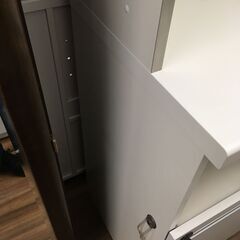 【ジモティー割あり】【ジャングル守口店】食器棚　パモウナの画像