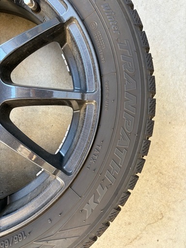 ダイハツタフト用アルミ付　冬タイヤ4本