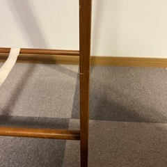 木製ハンガーラック 折りたたみ式 コート掛けの画像