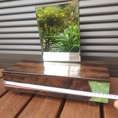 昭和レトロ　木製　鏡台　姫鏡台　小物入れ　収納の画像