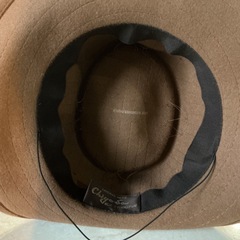 フェルトハット🎩Chiyoda千代田帽子✨ハット帽子レディースおしゃれ🌷リボン付き🎀茶色の画像