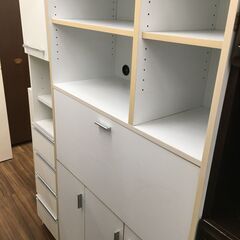 【ジモティー割あり】【ジャングル守口店】収納棚　ホワイト