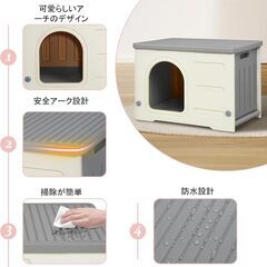 【取引中】猫ハウス キャットハウス ペットハウス 犬小屋 小型犬用 屋外 防水 防風の画像