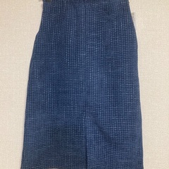 index ダークブルー タイトスカート Mサイズの画像