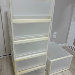 無印　ホワイトボックス　6個　　