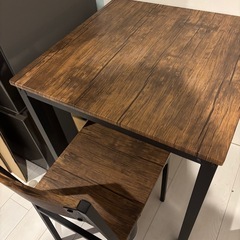 【お取引中】パイン材　テーブル・椅子セットの画像