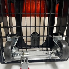 トラスコ中山(TRUSCO) カルティオ 樹脂製運搬車 樹脂 台車 ストッパー付き 折り畳み 黒 780×490mm 自重7.3kg 軽量 MPK720の画像