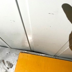 【受付終了】屋外　物置き　倉庫 コンパネ・シェルフ付き　の画像