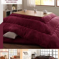 新品未使用 あったかマイクロファイバーフランネルこたつ布団 掛け布団単品 5尺長方形 80×120cm／90×150cmの画像