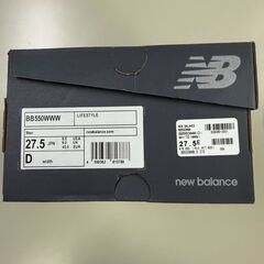 New Balance 550 BB550WWW トリプルホワイト 27.5cm 新品の画像