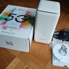 SoftBank Airターミナル5 5G対応  (未使用未開封のLANケーブル付き）の画像