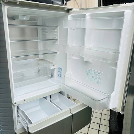 直接引き取り5,000円引き⭐︎大阪府下又は近郊は配送設置込み?SHARP 416L 冷凍冷蔵庫 SJ-PW42S-N 2010年製/